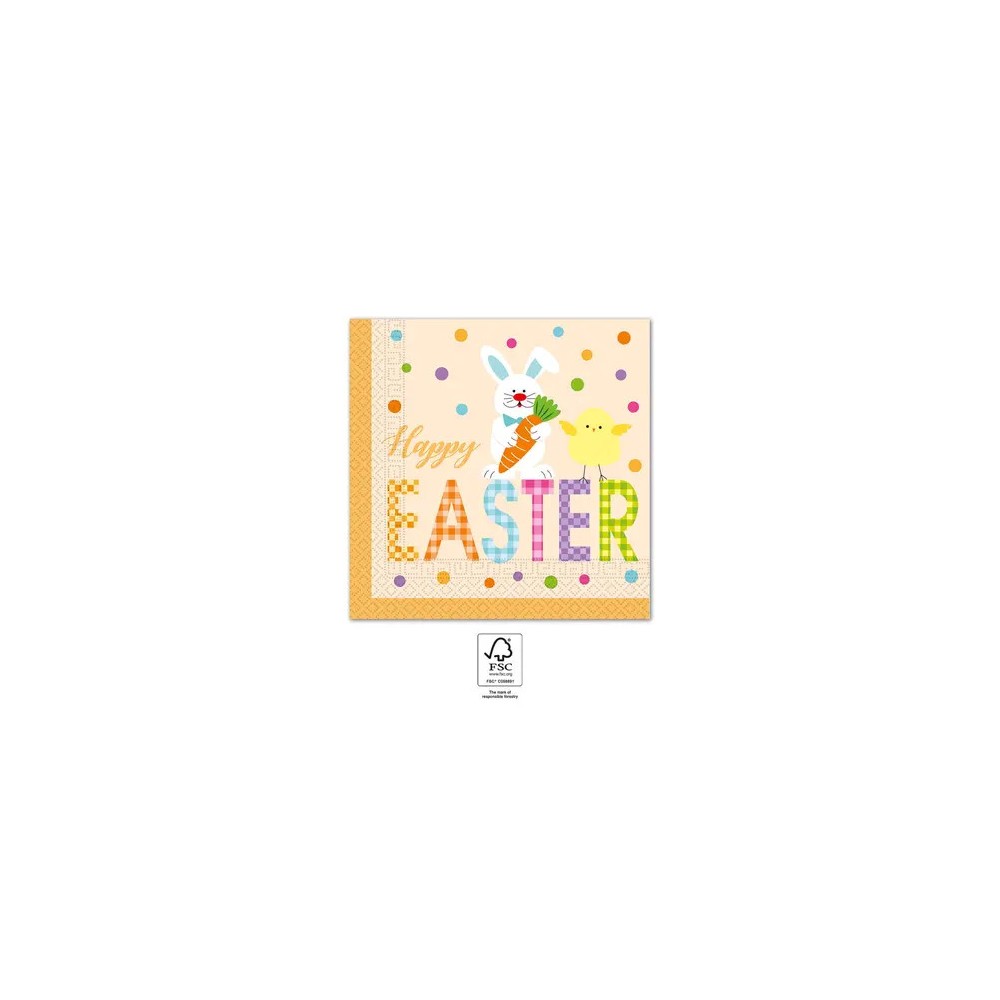 Easter Animals napkin 20 pcs 33x33 cm FSC