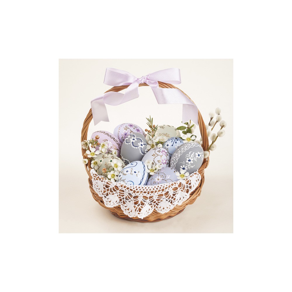 Easter Basket with Lace napkin 20 pcs 33x33 cm