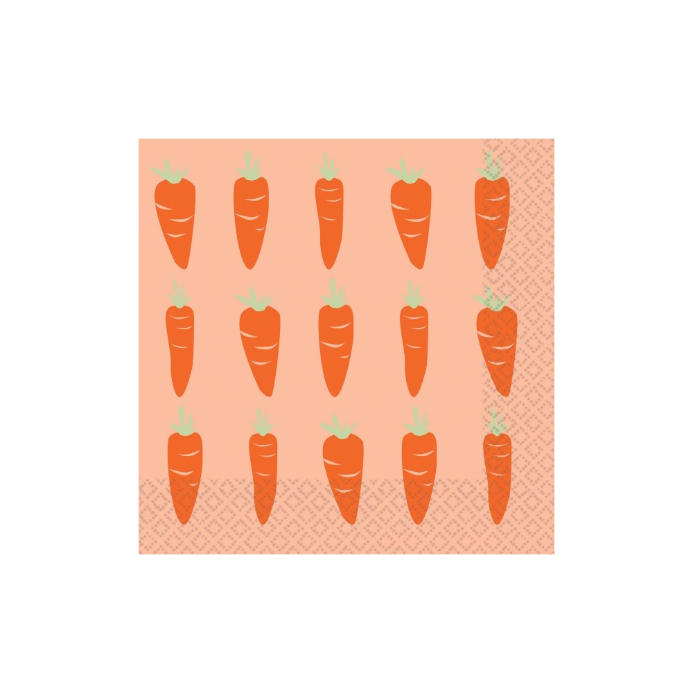 Easter Carrot napkin 16 pcs 33x33 cm