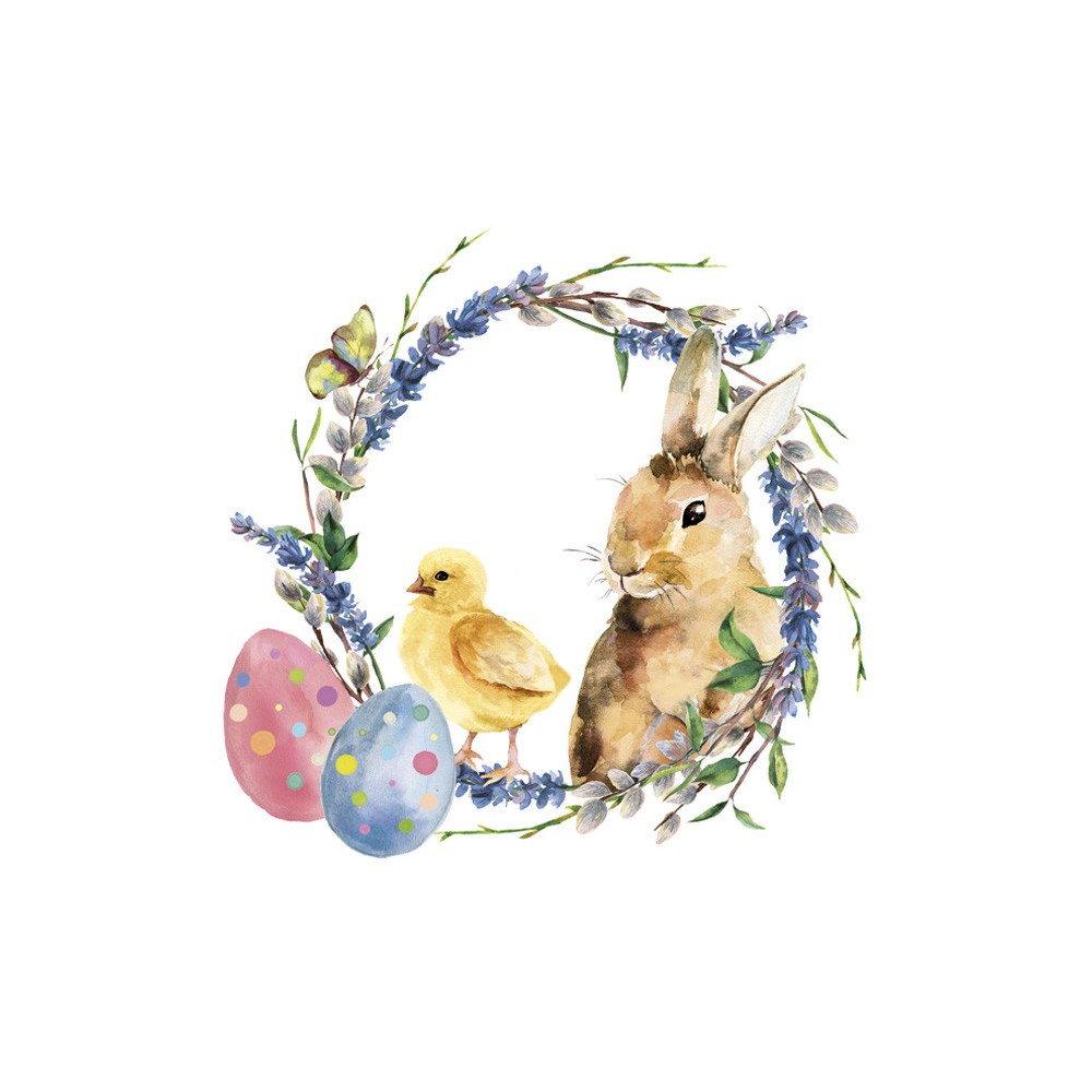 Easter Chicken & Rabbit napkin 20 pcs 33x33 cm