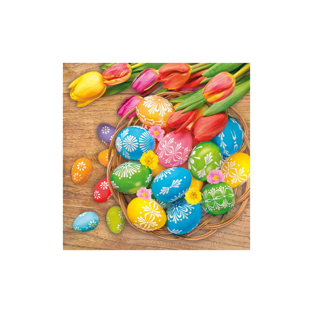 Easter Colourful Eggs napkin 20 pcs 33x33 cm
