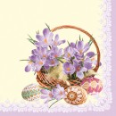 Easter Crocuses in a Basket napkin 20 pcs 33x33 cm