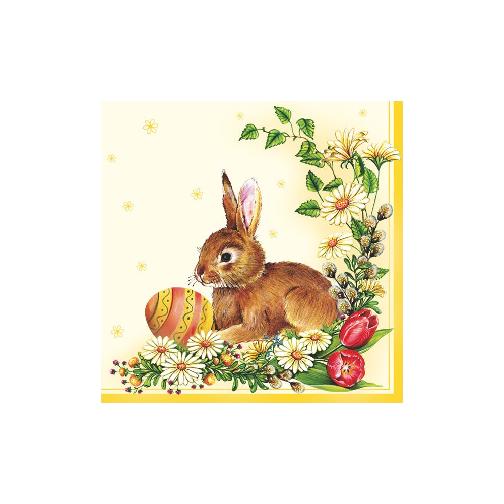 Easter Egg & Hare napkin 20 pcs 33x33 cm