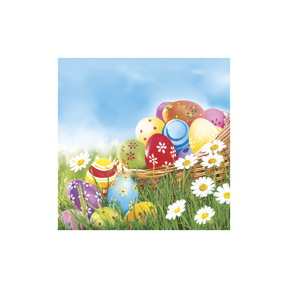 Easter Eggs and Daisies napkin 20 pcs 33x33 cm