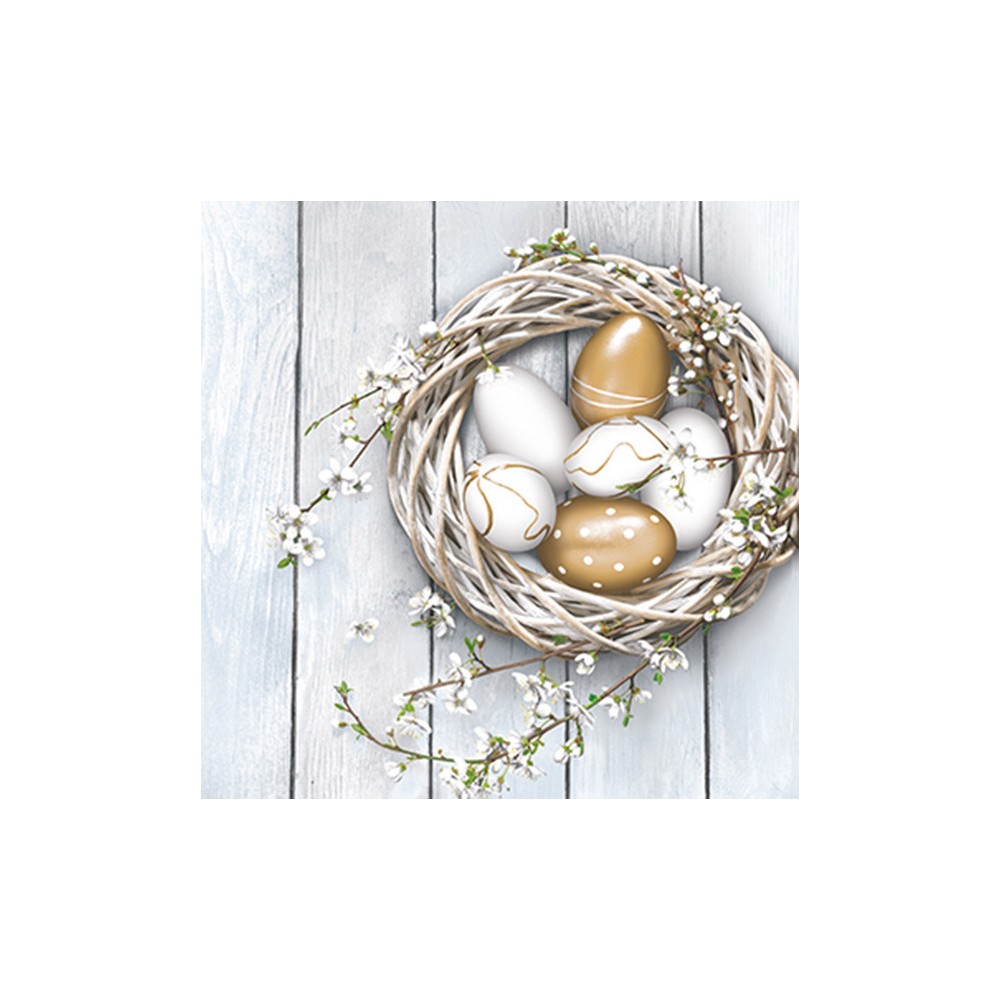 Easter Eggs in Wicker Nest napkin 20 pcs 33x33 cm