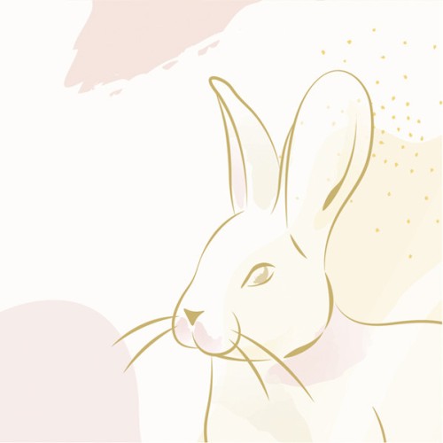 Easter Gold Template napkin 20 pcs 33x33 cm