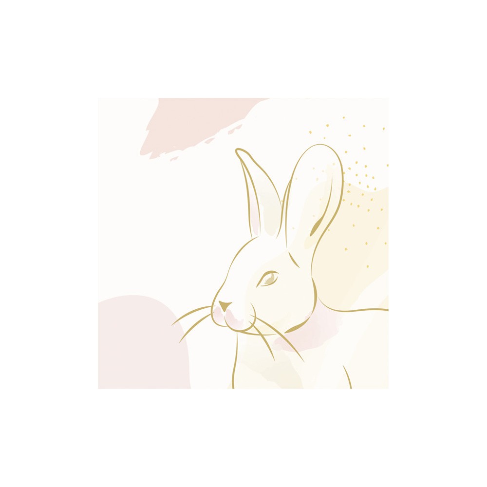 Easter Gold Template napkin 20 pcs 33x33 cm