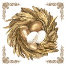 Easter Golden Eggs in Nest napkin 20 pcs 33x33 cm