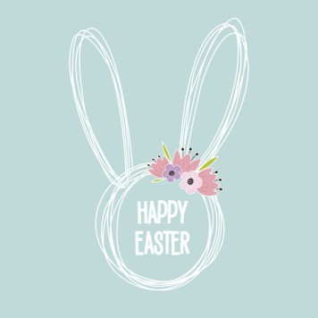Easter Graphic Bunny napkin 20 pcs 33x33 cm