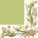 Easter Green Frame napkin 20 pcs 33x33 cm