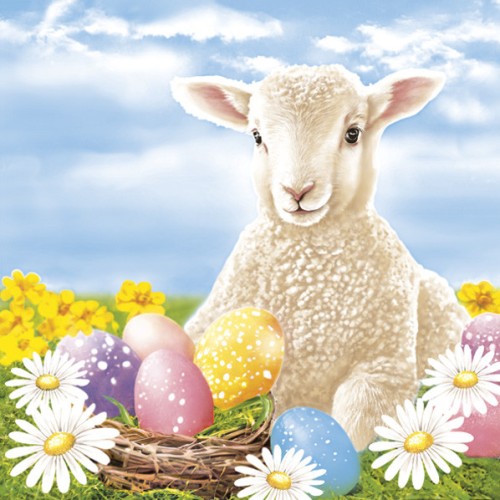 Easter Lamb napkin 20 pcs 33x33 cm