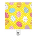 Easter Multicolor Eggs pack of 20 napkins 33x33 cm FSC