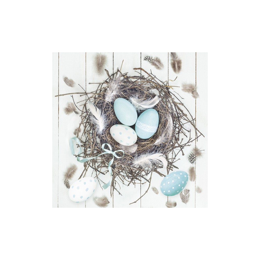 Easter Pastel Blue Natural Nest napkin 20 pcs 33x33 cm