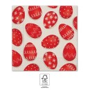 Easter Red Eggs 20-piece napkin 33x33 cm FSC