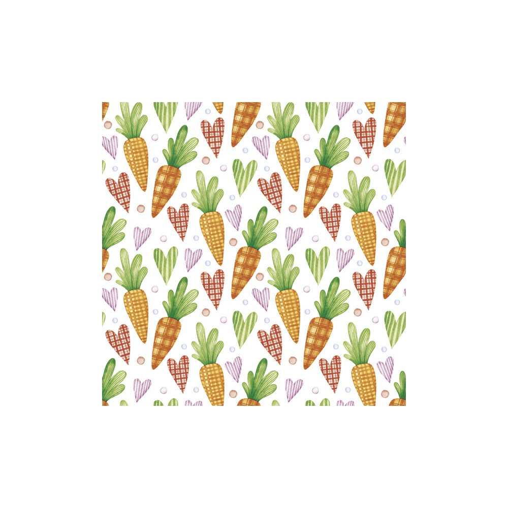 Easter Sweet Carrots napkin pack of 20 25x25 cm