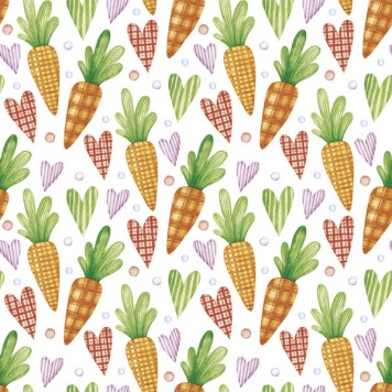 Easter Sweet Carrots napkin pack of 20 25x25 cm