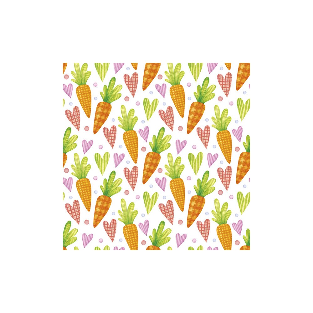 Easter Sweet Carrots napkin 20 pcs 33x33 cm