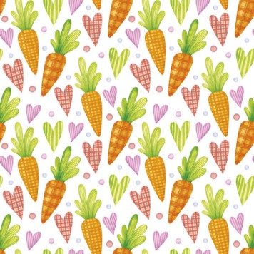 Easter Sweet Carrots napkin 20 pcs 33x33 cm