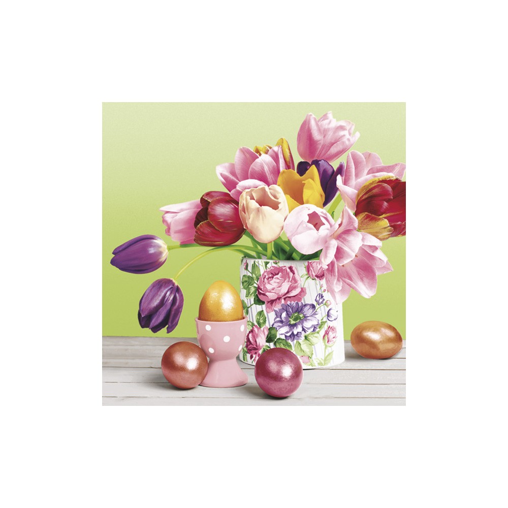 Easter Tulips Bouquet napkin 20 pcs 33x33 cm