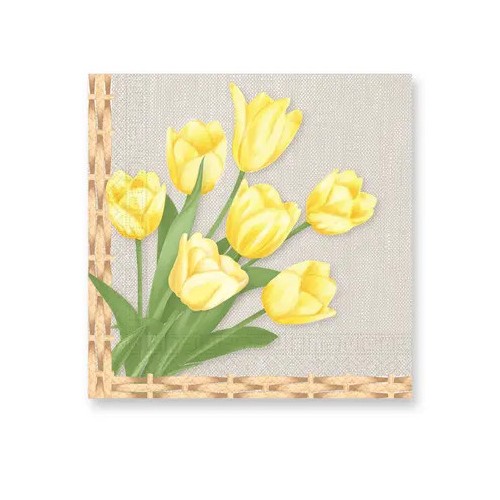 Easter Tulips napkin 20 pcs 33x33 cm