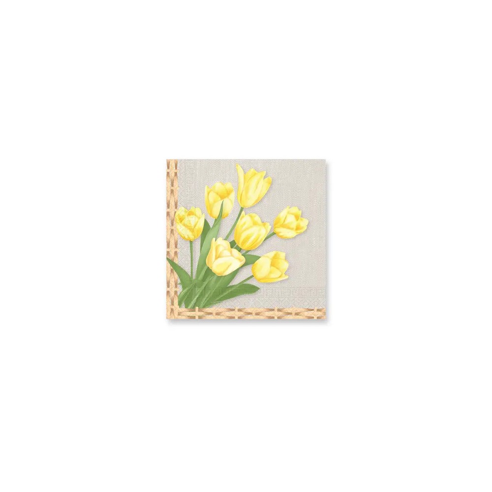 Easter Tulips napkin 20 pcs 33x33 cm