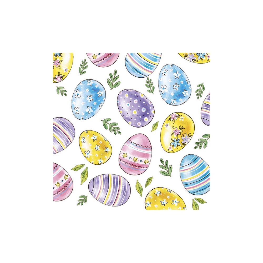 Easter Watercolour Eggs napkin 20 pcs 25x25 cm