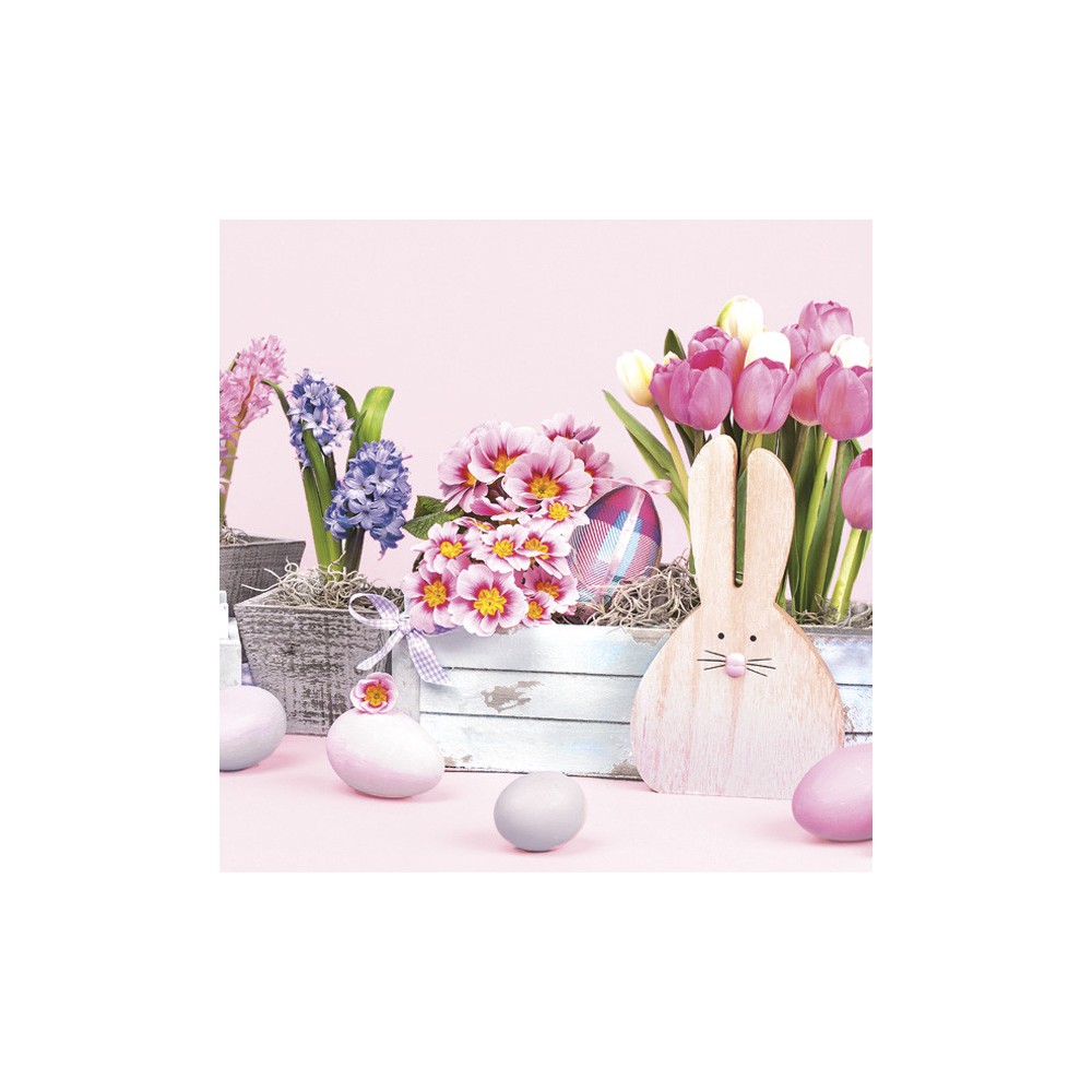 Easter Wooden Bunny napkin 20 pcs 33x33 cm