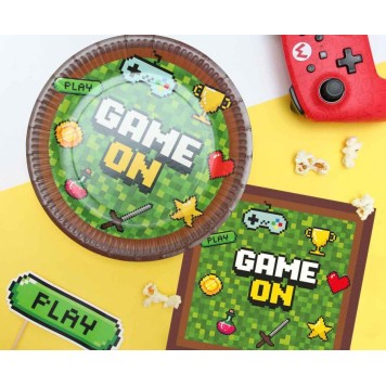 Gamer Game On napkin set 20 pcs 33x33 cm