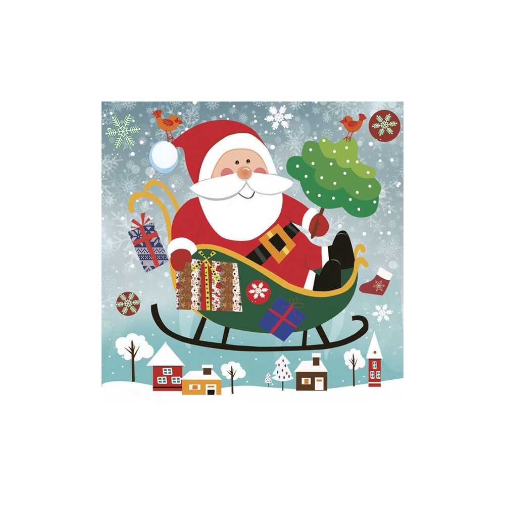 Christmas Above the City napkins, pack of 20, 33x33 cm