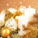 Christmas Arrangement in Gold napkins, pack of 20, 33x33 cm