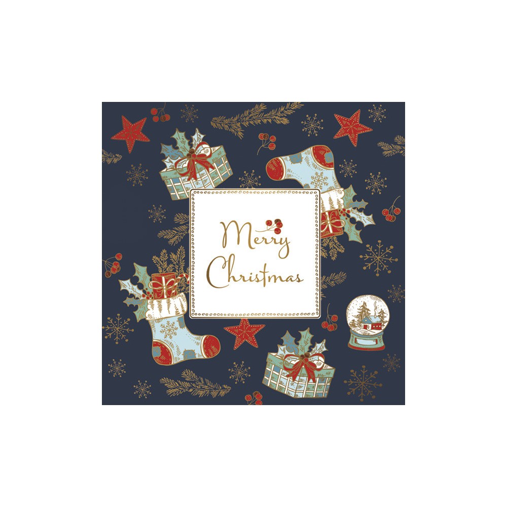 Christmas Background napkins, pack of 20, 33x33 cm