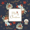 Christmas Background napkins, pack of 20, 33x33 cm