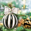 Christmas Bauble on Spruce napkins, pack of 20, 33x33 cm