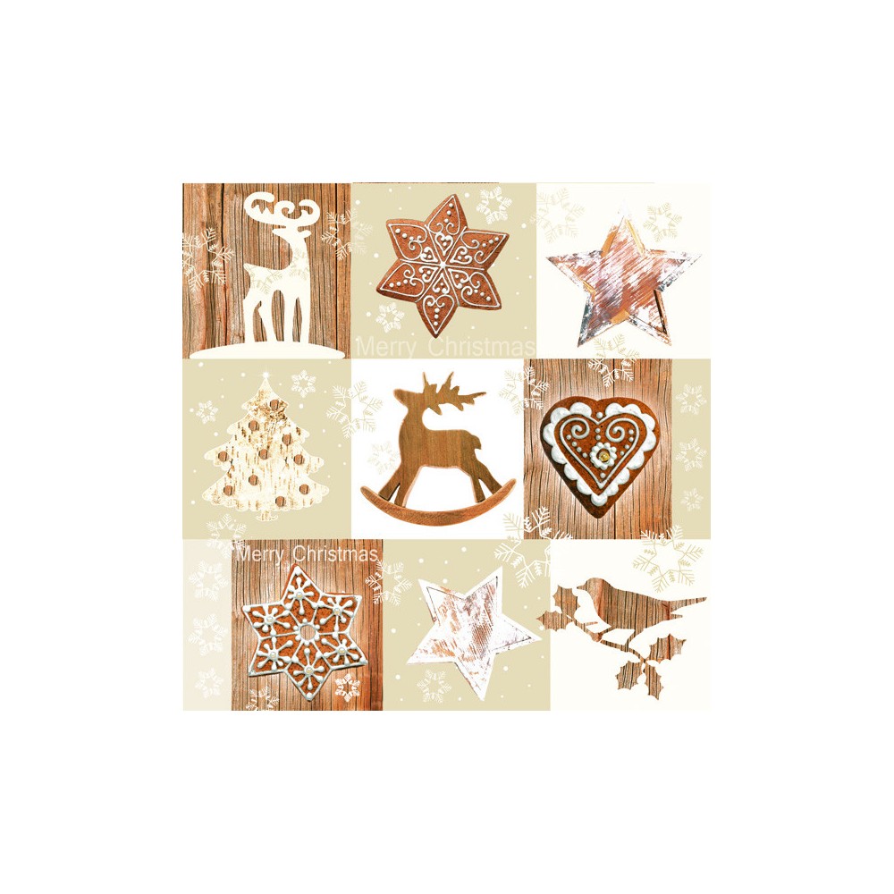 Christmas napkins, pack of 20, 33x33 cm