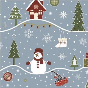 Christmas Charming Figures napkins, pack of 20, 33x33 cm