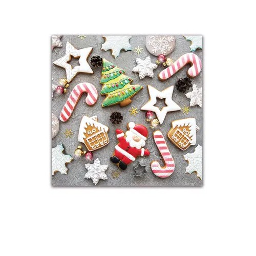 Christmas Christmas Biscuits i napkin pack of 20, 33x33 cm