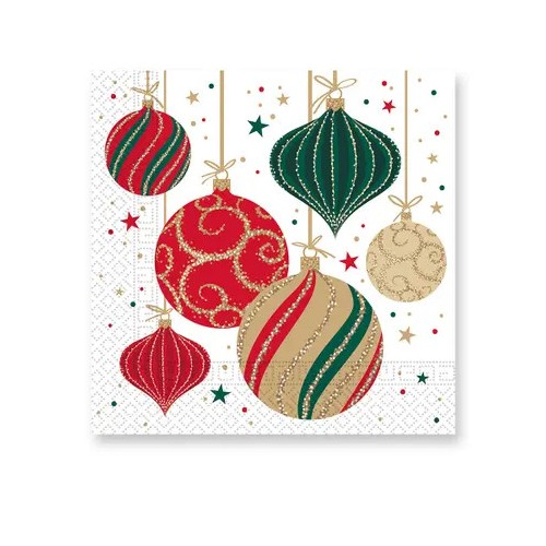 Christmas Decorative Balls i napkin 20 pcs 33x33 cm