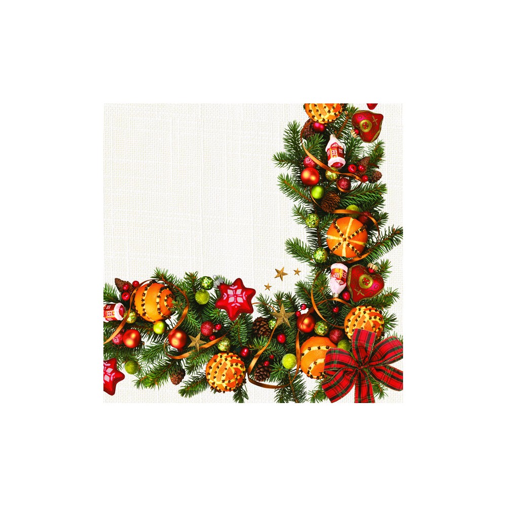 Christmas Decorative Frame napkins, pack of 20, 33x33 cm