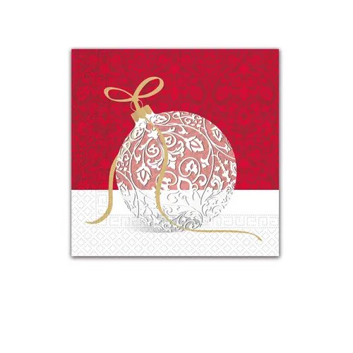 Christmas Elegant Xmas Ball i napkin 20 pcs 33x33 cm