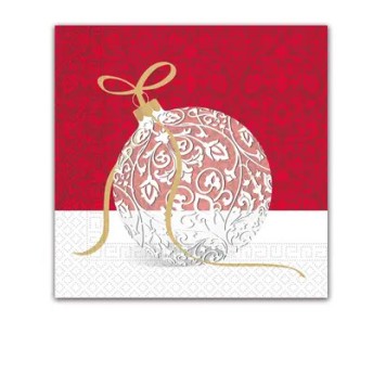 Christmas Elegant Xmas Ball i napkin 20 pcs 33x33 cm