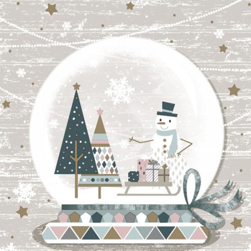 Christmas Glassball napkins, pack of 20, 33x33 cm