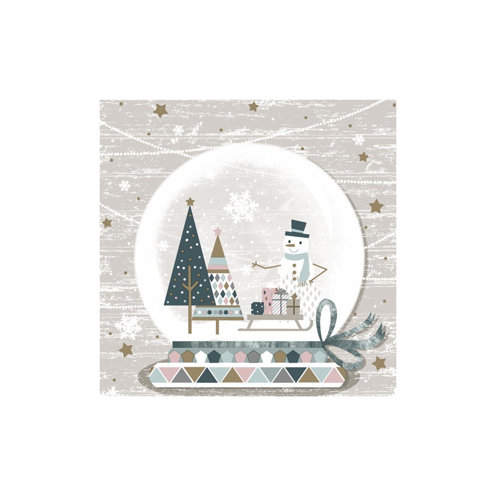 Christmas Glassball napkins, pack of 20, 33x33 cm