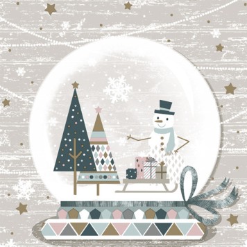 Christmas Glassball napkins, pack of 20, 33x33 cm