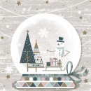 Christmas Glassball napkins, pack of 20, 33x33 cm
