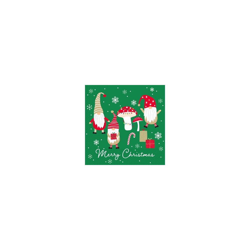 Christmas Gnomes 20-piece napkin 33x33 cm FSC