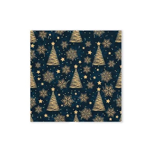Christmas Gold Trees i napkin 20 pcs 33x33 cm