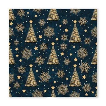 Christmas Gold Trees i napkin 20 pcs 33x33 cm