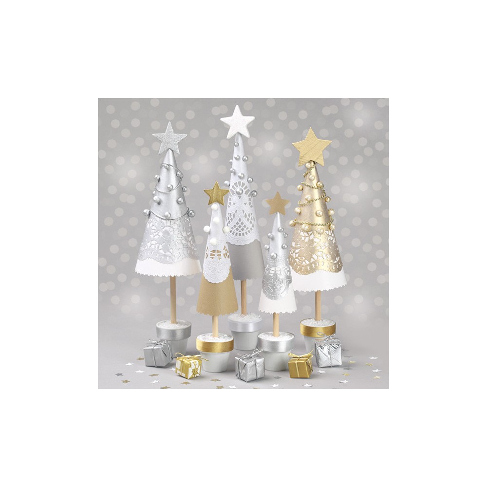 Christmas Handmade Trees napkins, pack of 20, 33x33 cm