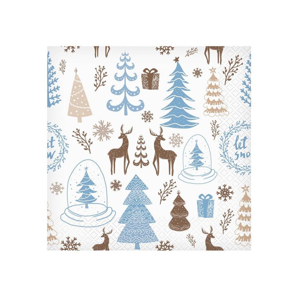 Christmas Hello Winter i napkins, pack of 20, 33x33 cm