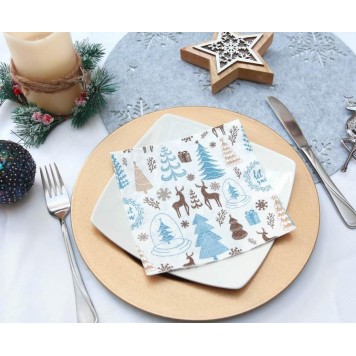 Christmas Hello Winter i napkins, pack of 20, 33x33 cm